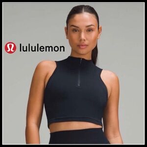 Lululemon Seamless Half-Zip Training Tank • Navy Blue